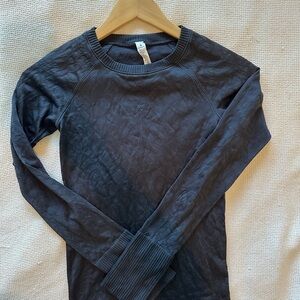 Lululemon Black Long Sleeve Workout Top